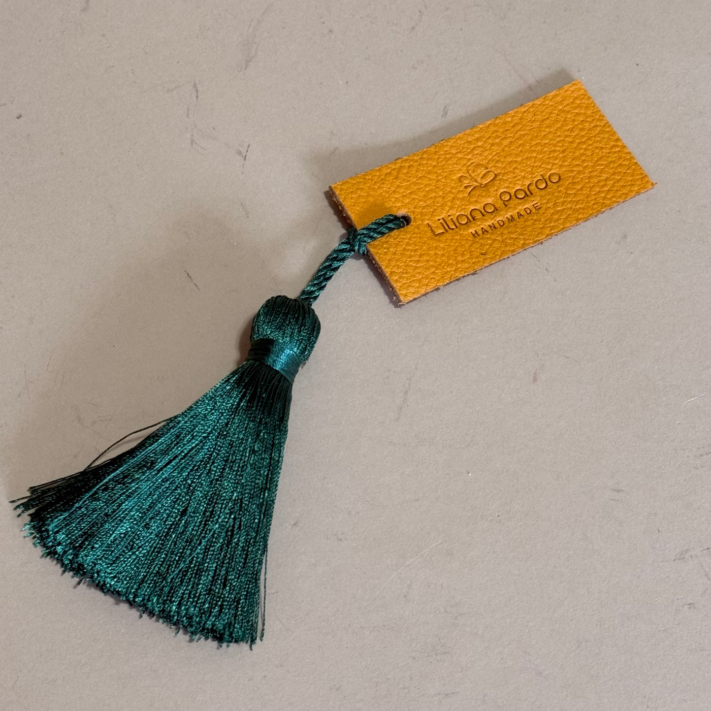 Bookmarker Leather Charm