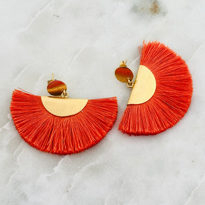 Fan Earrings
