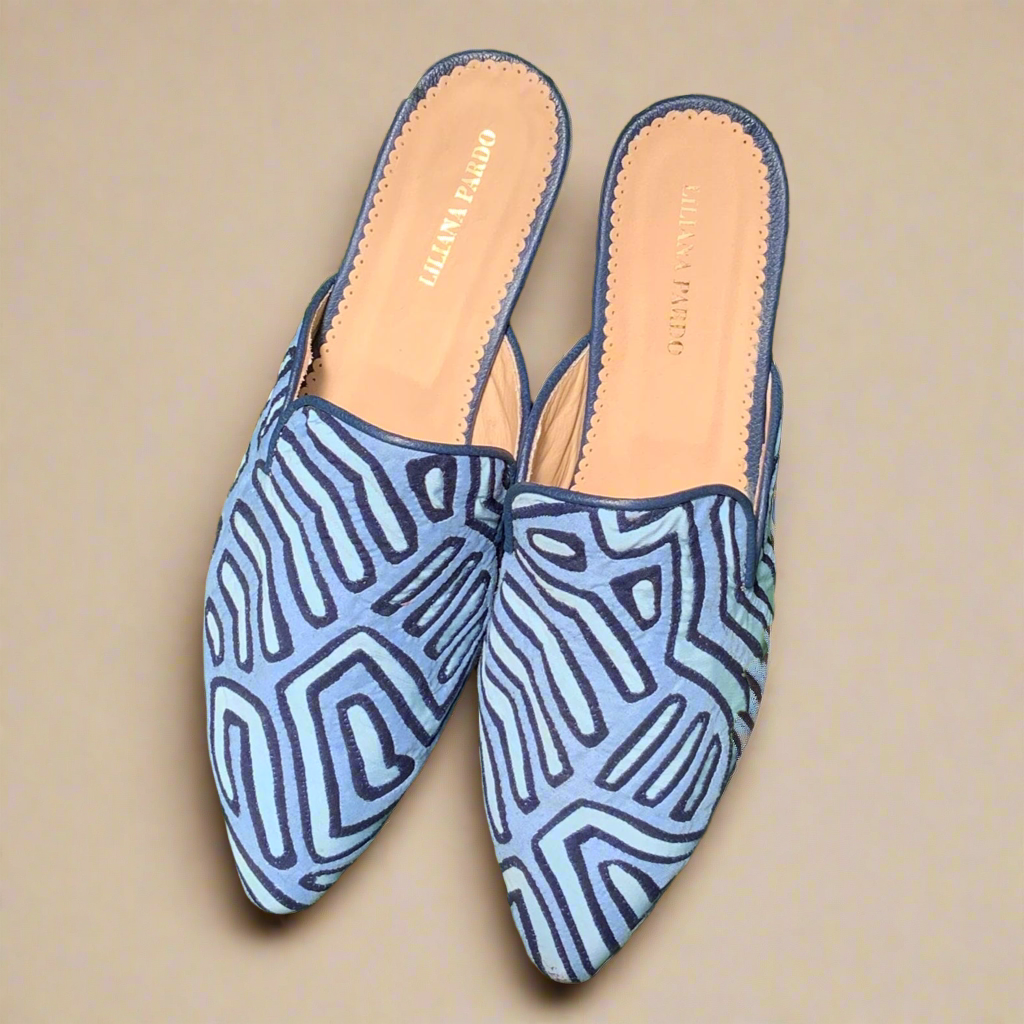 Mola Mules | Blue Tones