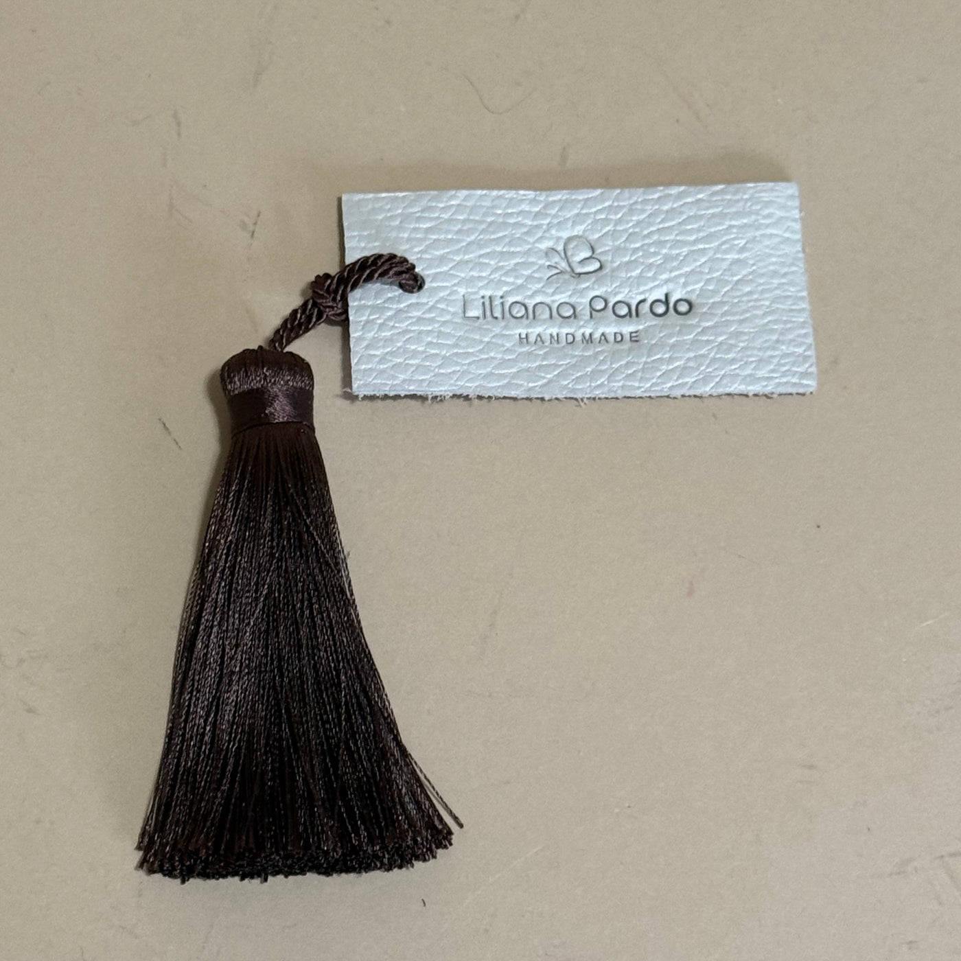 Bookmarker Leather Charm