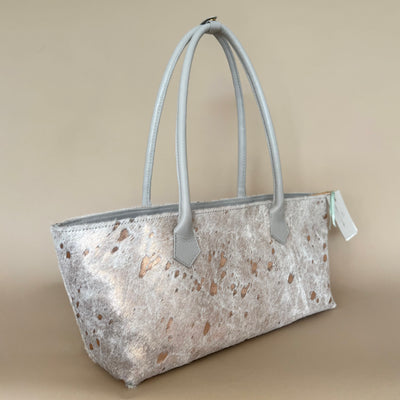 Beige/ Bronze Mini Carryall Tote