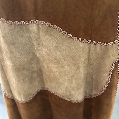 Suede Color Block Vest