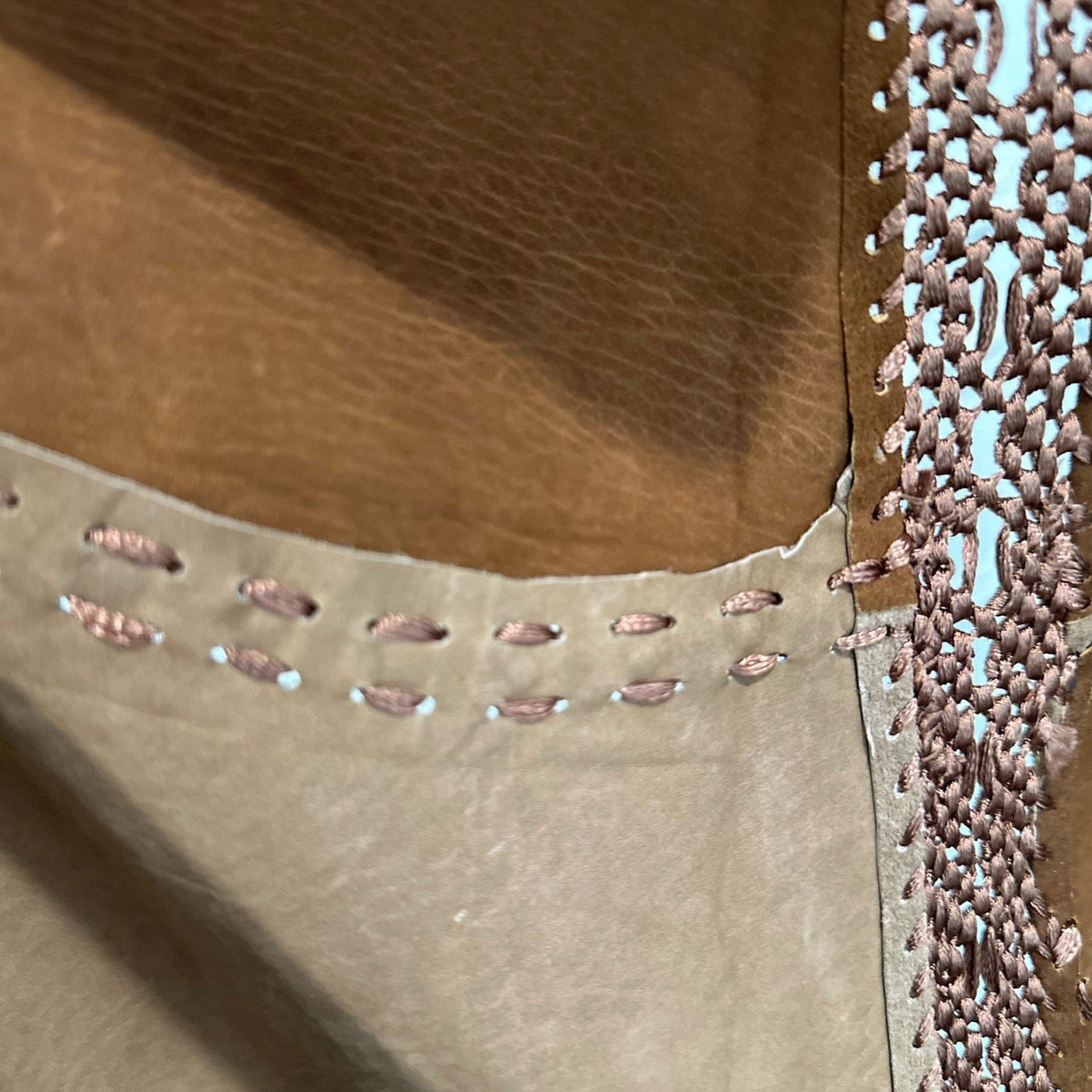 Suede Color Block Vest