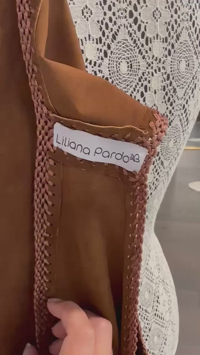 Suede Color Block Vest