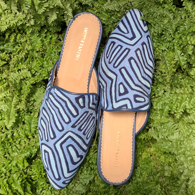 Mola Mules | Blue Tones
